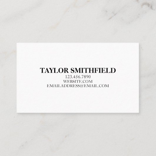  hedendaags type visitekaartje (Achterkant)