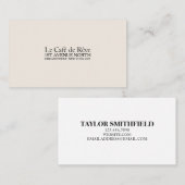 hedendaags type visitekaartje (Voorkant / Achterkant)