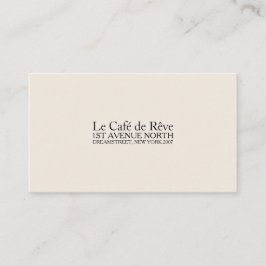 hedendaags type visitekaartje