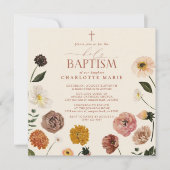 Hedendaags verbrand Sinaasappel terracotta bloemhe Kaart (Voorkant)