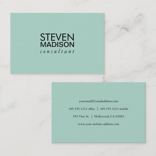 Hedendaags Visitekaartje (Voorkant / Achterkant)