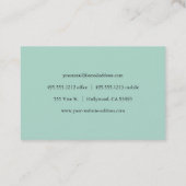 Hedendaags Visitekaartje (Achterkant)