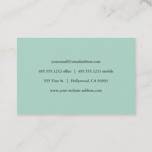 Hedendaags Visitekaartje (Achterkant)