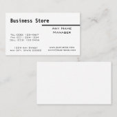 Hedendaags Visitekaartje (Voorkant / Achterkant)