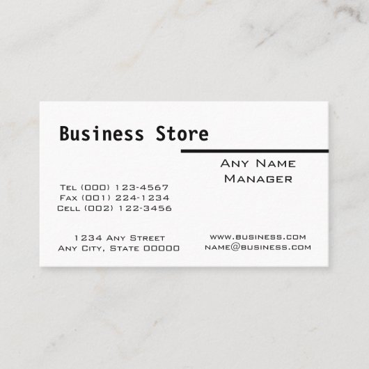 Hedendaags Visitekaartje (Voorkant)