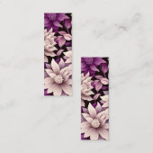 Hedendaags Waldorf bloemenpatroon Art Bladwijzer Contactkaartje (Voorkant / Achterkant)