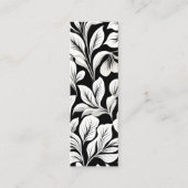 Hedendaags Waldorf Leaf Pattern Art Bladwijzer Contactkaartje (Voorkant)