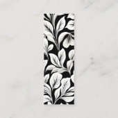 Hedendaags Waldorf Leaf Pattern Art Bladwijzer Contactkaartje (Achterkant)