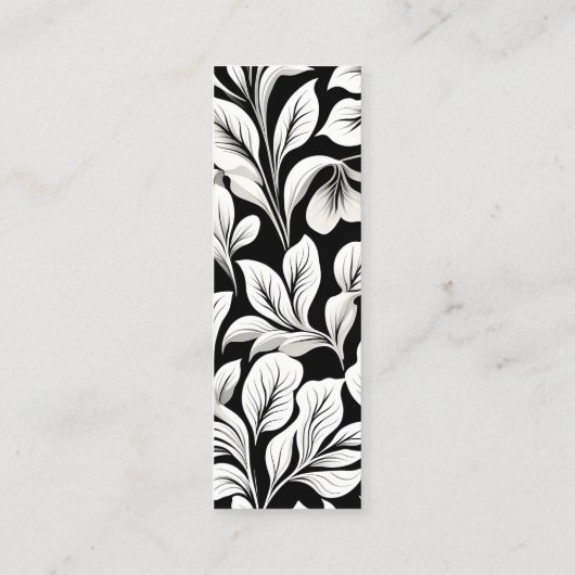 Hedendaags Waldorf Leaf Pattern Art Bladwijzer Contactkaartje (Achterkant)