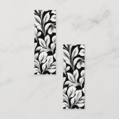 Hedendaags Waldorf Leaf Pattern Art Bladwijzer Contactkaartje (Voorkant / Achterkant)