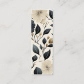 Hedendaags Waldorf Leaf Pattern Art Bladwijzer Contactkaartje (Achterkant)