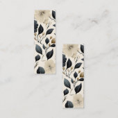 Hedendaags Waldorf Leaf Pattern Art Bladwijzer Contactkaartje (Voorkant / Achterkant)