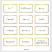 Hedendaags Waterdicht Label voor Spice Jars (Vel)