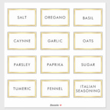 Hedendaags Waterdicht Label voor Spice Jars