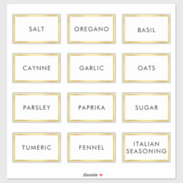 Hedendaags Waterdicht Label voor Spice Jars