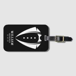 Hedendaags wit en zwart smoking pak cadeau voor br bagagelabel