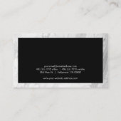 Hedendaags | Witte marmer Visitekaartje (Achterkant)