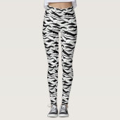 Hedendaags Zwart en Wit Leggings (Voorkant)