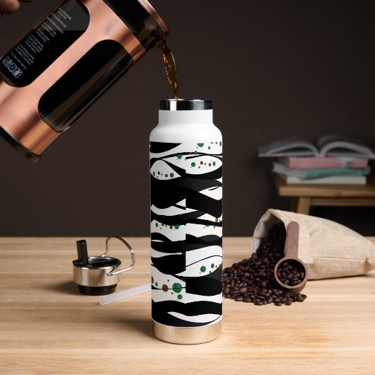 Hedendaags Zwart en Wit Waterfles (Koffie)