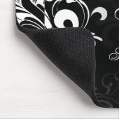 hedendaags zwart en wit zwijn muismat (Hoek)