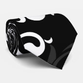 hedendaags zwart en wit zwijn stropdas (Opgerold)