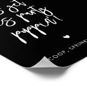 Hedendaags zwart Laten we dit feestje poppin halen Poster (Hoek)