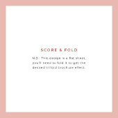 Hedendaags Zwart Trifold Bruiloft programma Flyer