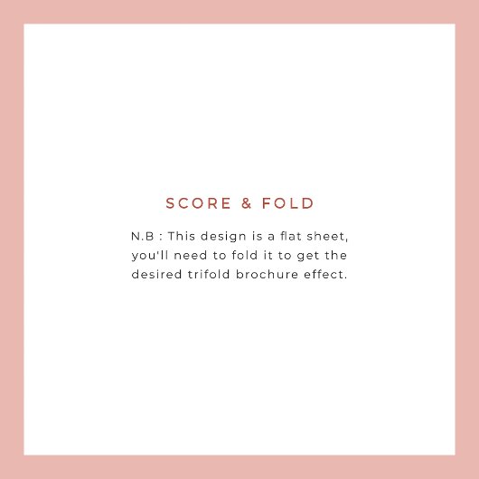 Hedendaags Zwart Trifold Bruiloft programma Flyer