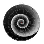 Hedendaags zwart-wit dartbord (Voorkant)