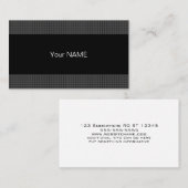 Hedendaags Zwart Wit en Grijs Visitekaartje (Voorkant / Achterkant)