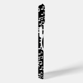 Hedendaags zwart-wit muziekwielontwerp Case-Mate iPhone case (Achterkant / Rechts)