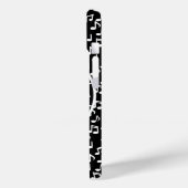 Hedendaags zwart-wit muziekwielontwerp Case-Mate iPhone case (Achterkant / Links)