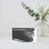 Hedendaags | Zwarte verf | Uitdrukkend Visitekaartje (Staand voorkant)