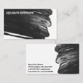 Hedendaags | Zwarte verf | Uitdrukkend Visitekaartje (Voorkant / Achterkant)