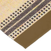 Hedendaagse aardtoon geometrische blok tabel runne korte tafelloper (Hoek)