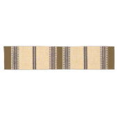 Hedendaagse aardtoon geometrische blok tabel runne korte tafelloper (Horizontaal)