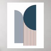 Hedendaagse Abstract Geometrische Modern Poster (Voorkant)