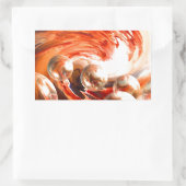 Hedendaagse Abstract Rechthoekige Sticker (Tas)