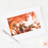 Hedendaagse Abstract Rechthoekige Sticker (Envelop)