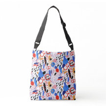 Hedendaagse Abstract Rood Beige Zwart Blauw.