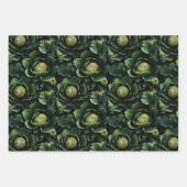 Hedendaagse Abstracte 3D-vormen Bloemen Inpakpapier Vel (Voorkant 3)