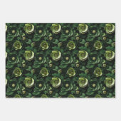 Hedendaagse Abstracte 3D-vormen Bloemen Inpakpapier Vel (Voorkant)