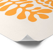 Hedendaagse Abstracte Amber geometrische kunst Poster (Hoek)