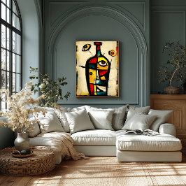 Hedendaagse Abstracte Expressionisme Heilige Fles Poster