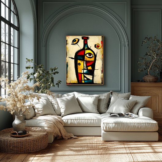 Hedendaagse Abstracte Expressionisme Heilige Fles Poster