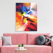Hedendaagse Abstracte expressionistische stijl Canvas Afdruk (Insitu (Woonkamer))
