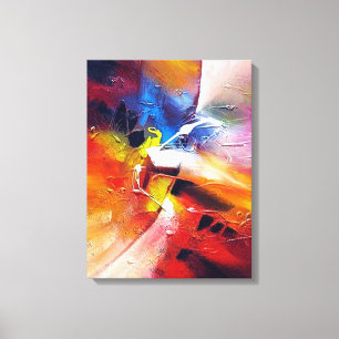Hedendaagse Abstracte expressionistische stijl Canvas Afdruk