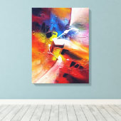 Hedendaagse Abstracte expressionistische stijl Canvas Afdruk (Insitu (Houten vloer))