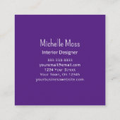 Hedendaagse Abstracte interieurontwerper Vierkante Visitekaartje (Achterkant)