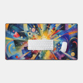 Hedendaagse Abstracte Kosmische Explosie Bureaumat (Keyboard & Muis)